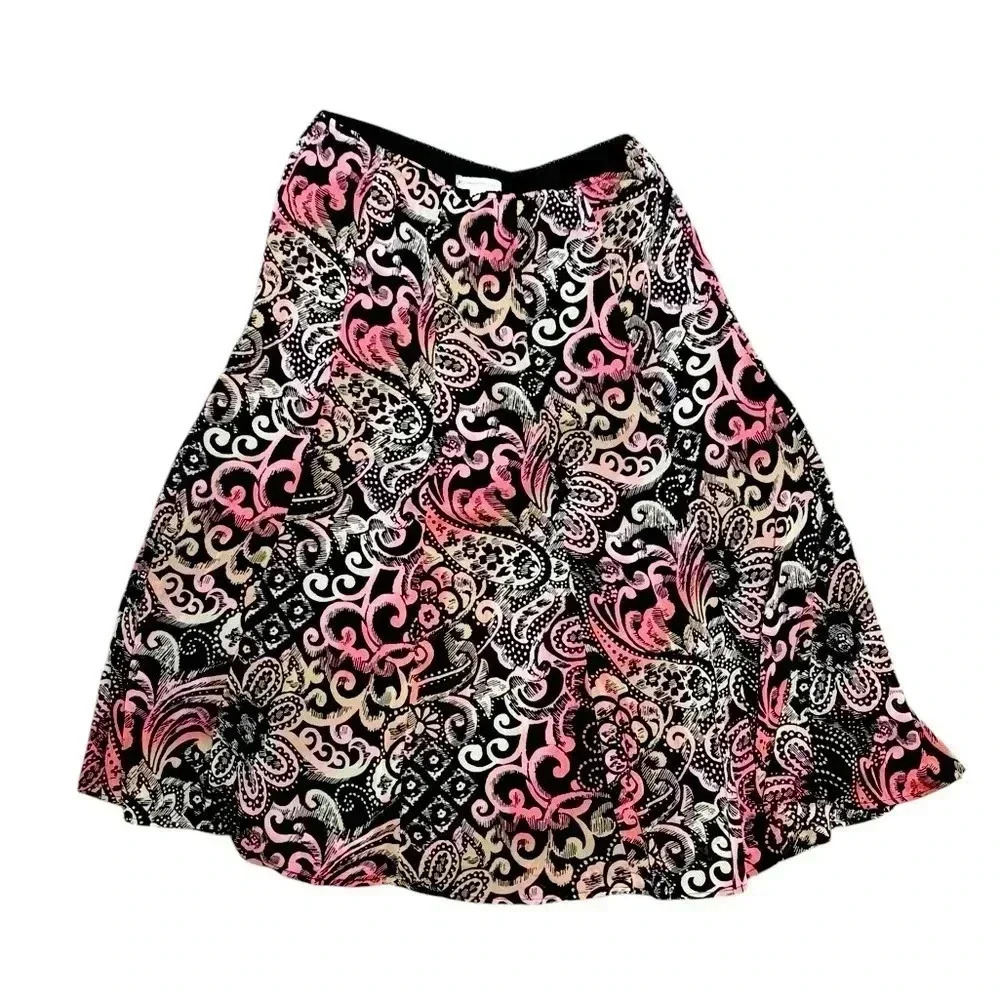 Dark Paisley skirt - size 10P